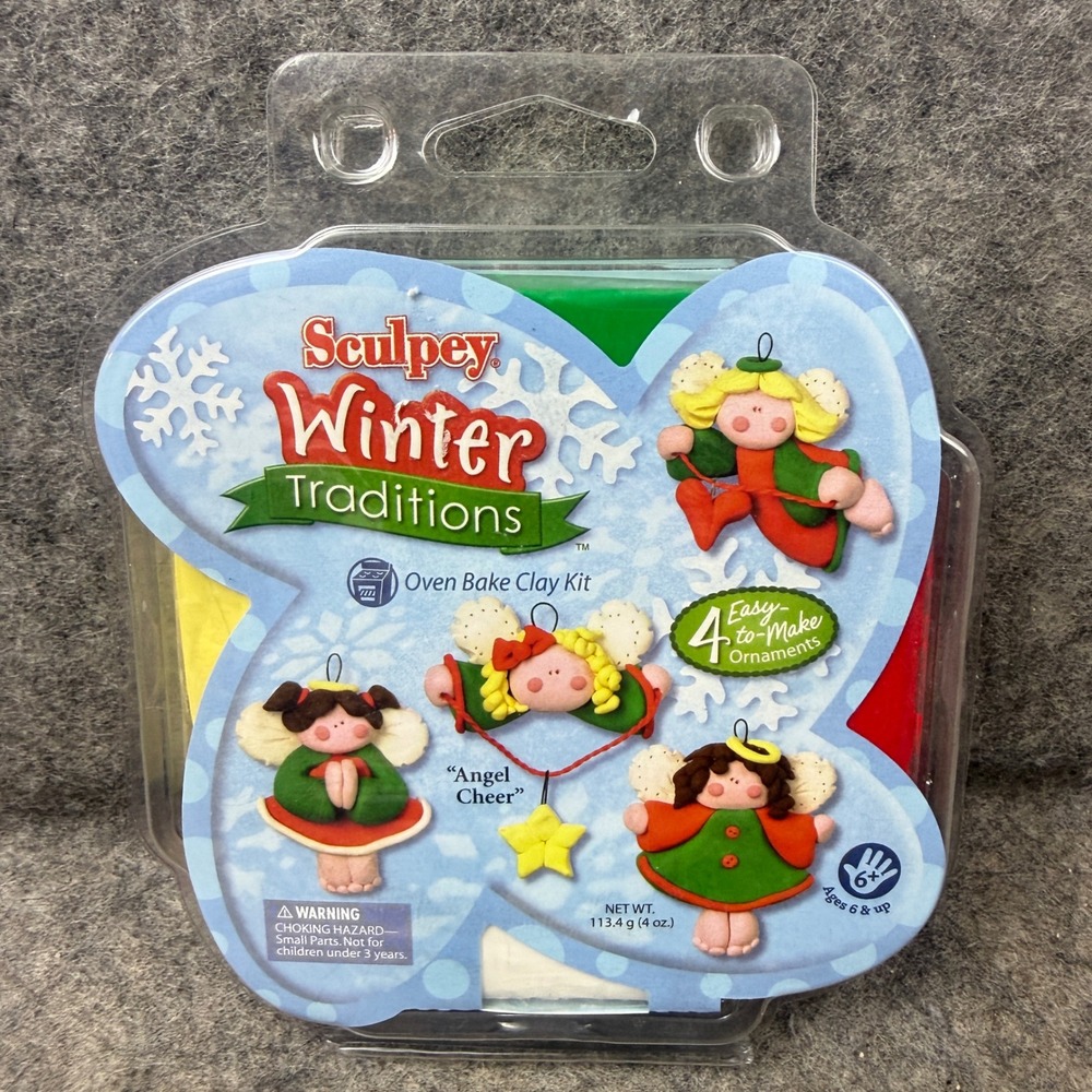 Sculpey Winter Traditions Angel Cheer Oven Bake Clay Ornament Kit Comiskey
